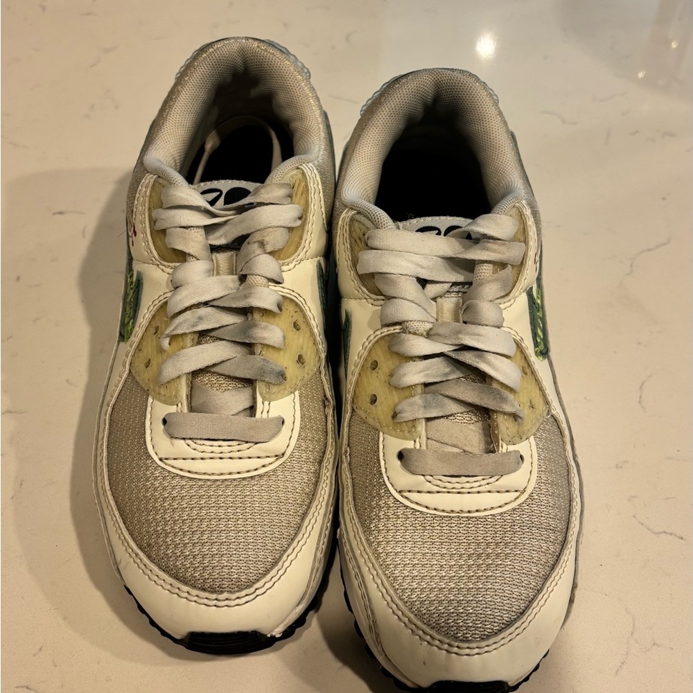 Nike Gray and White Athletic Shoes with Breathable Mesh